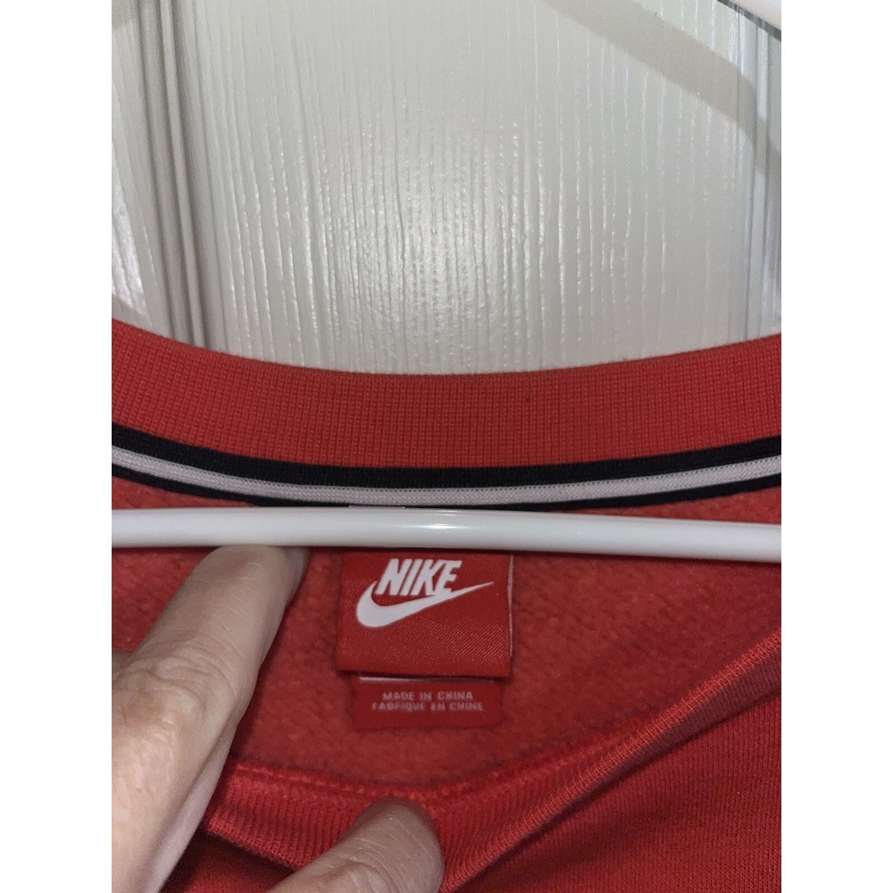 NIKE X ROSTARR RALLY CREW SWEATSHIRT WOMEN SIZE XL COLOR BLACK AND RED - Picture 3 of 5